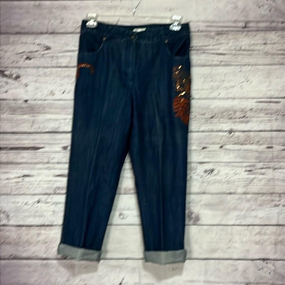 Christopher & Banks Women's Decorative Jeans